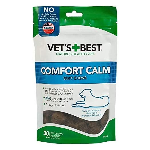 Vet's Best Comfort Calm Calming Soft Chews Dog Supplements | Dog Calming Aid Supports Dog Balances Behavior | Promotes Relaxation