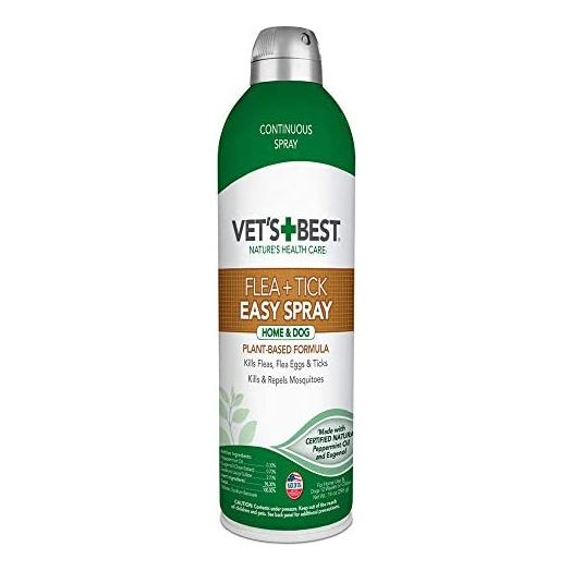 Vet's Best Flea and Tick Easy Spray | Flea Treatment for Dogs and Home | Flea Killer with Certified Natural Oils | 14oz