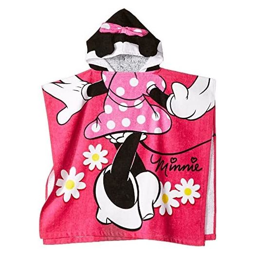 Disney Minnie Mouse 22" x 22" Hooded Poncho Bath/Beach Towel