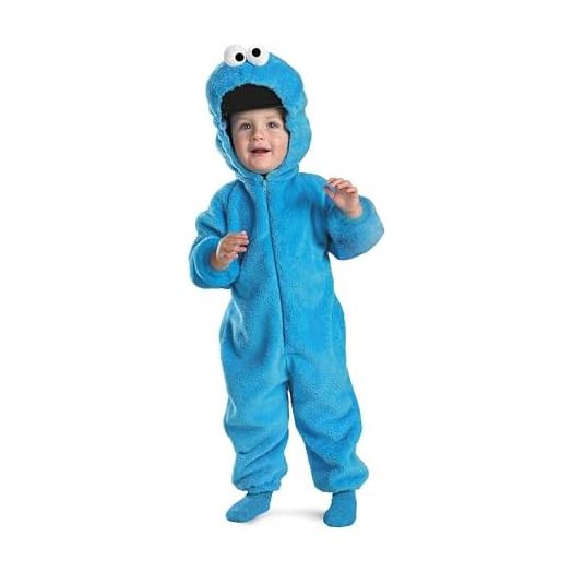 Cookie Monster Dlx Plush - Size: Child L (4-6)