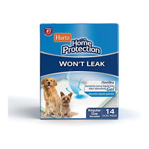 Hartz Home Protection Unscented Odor Eliminating Gel Dog Pads - 14 Count