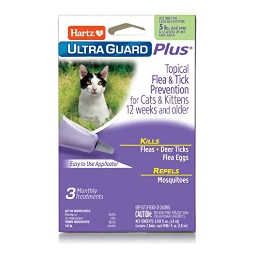 Hartz UltraGuard Plus Drops for Cats, Over 5-Pound