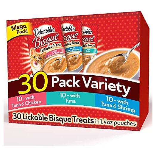 Hartz Delectables Bisque Lickable Wet Cat Treats, Multiple Flavors