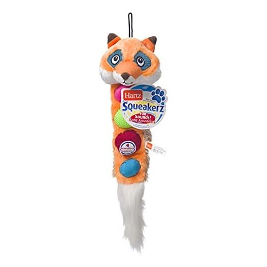 Hartz Squeakerz Stuffing-Free Plush Woodland Animal Dog Toy