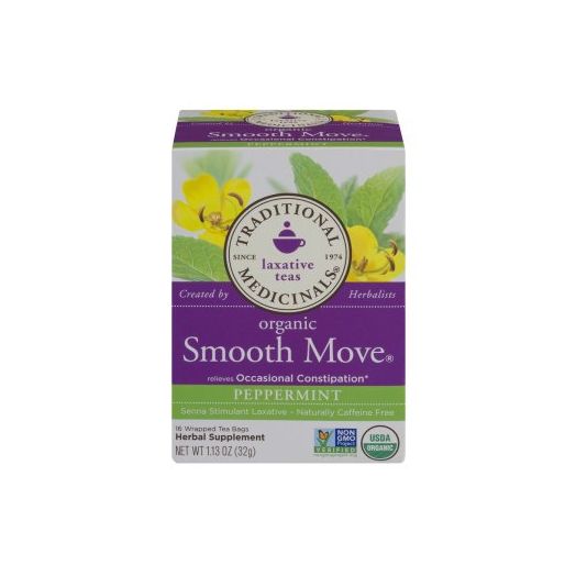 Traditional Medicinals Organic Smooth Move Tea Bags, Peppermint, 16 Ct