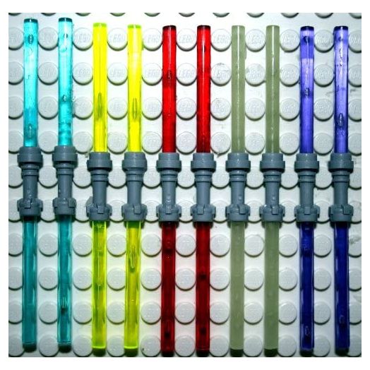 Lego Star Wars 10 Double Light sabers 5 Colours