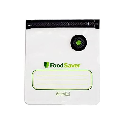 FoodSaver® Reusable Quart Vacuum Zipper Bags, for Use with FoodSaver Handheld Vacuum Sealers, 10 Count