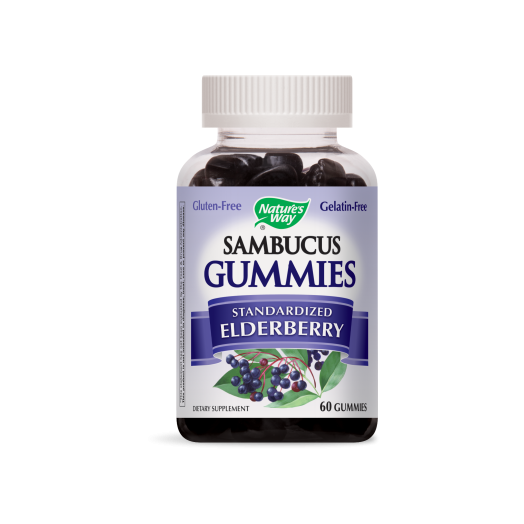 Nature's Way Sambucus Gummies, Elderberry Flavored, 60 Ct