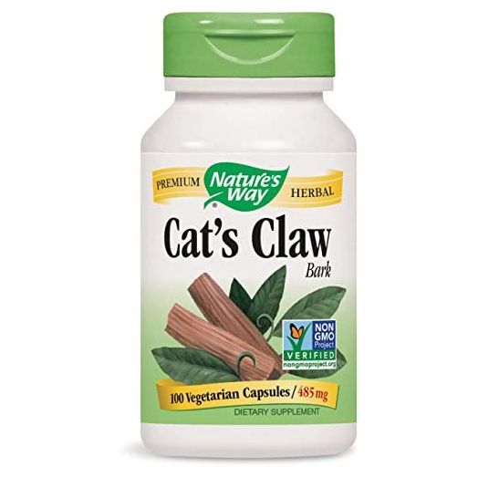 Nature's Way Cat’s Claw Bark 1, 455 mg, 100 Vegetarian Capsules (Pack of 2)
