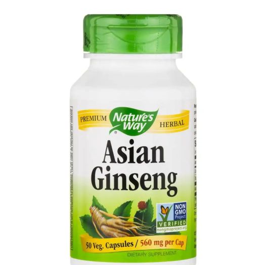 Nature's Way Asian Ginseng 560 mg - 50 Vegetarian Capsules