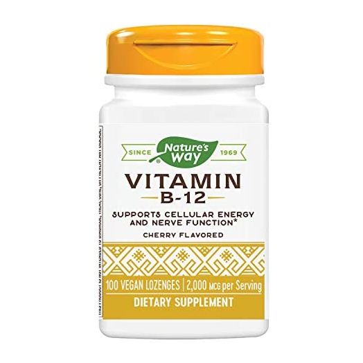 Nature's Way Vitamin B12 Lozenge, 2,000 mcg per Serving, 100 Count