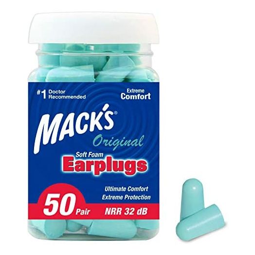 Mack's Original Soft Foam Earplugs, 50 Pair - 32dB Highest NRR, Comfortable Ear Plugs for Sleeping, Snoring, Work, Travel & Loud Events, Teal Green