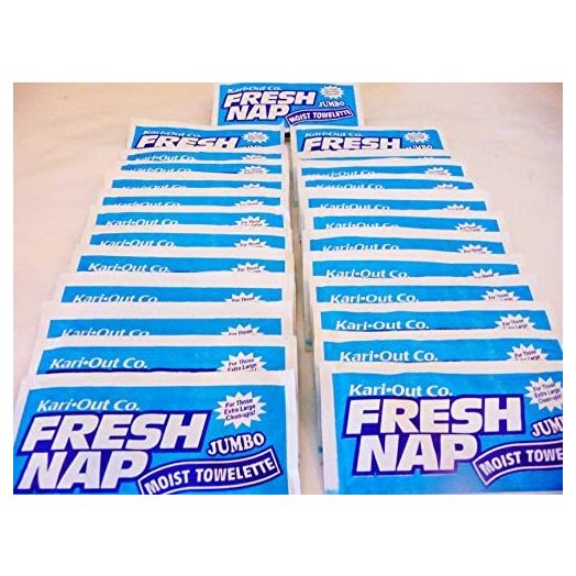 Moist Wet Wipe Wet Nap Towelette/Xtra Large 8 X 10 / Lemon Scent / 50 Count Pack