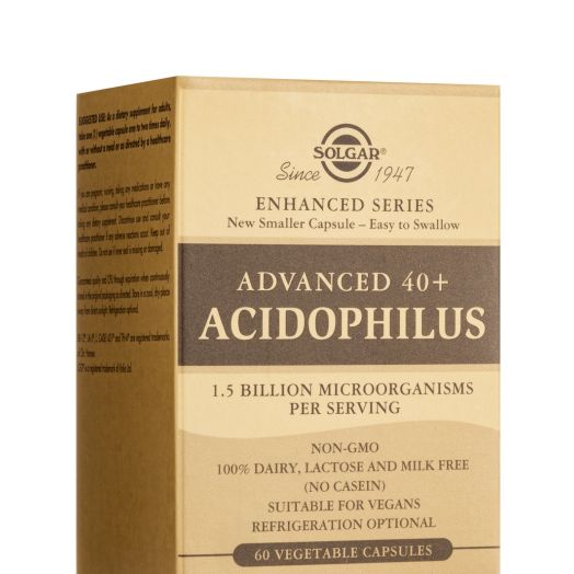 Solgar Vitamin and Herb Advanced 40+ Acidophilus - 60 Vegetable Capsules