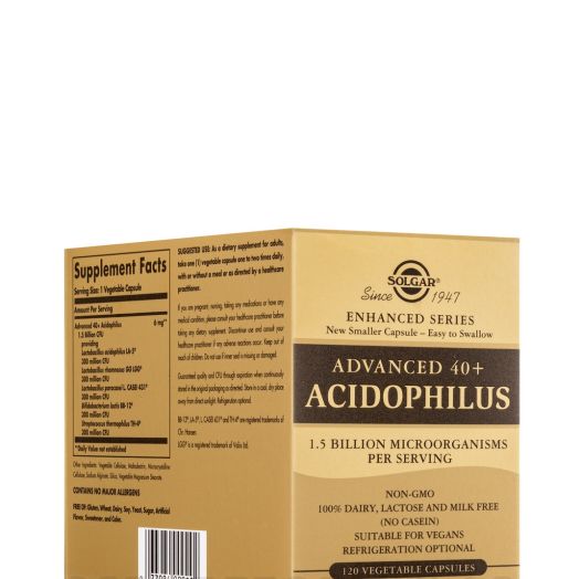 Solgar Vitamin and Herb Advanced 40+ Acidophilus - 120 Vegetable Capsules
