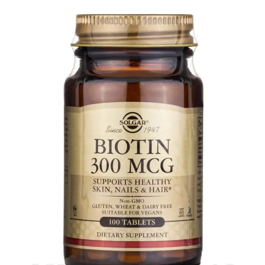 Solgar Vitamin and Herb Biotin 300 mcg - 100 Tablets