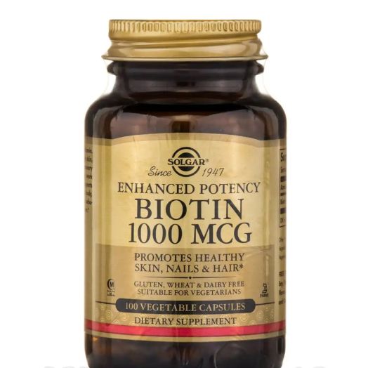 Solgar Vitamin and Herb Biotin 1000 mcg - 100 Vegetable Capsules