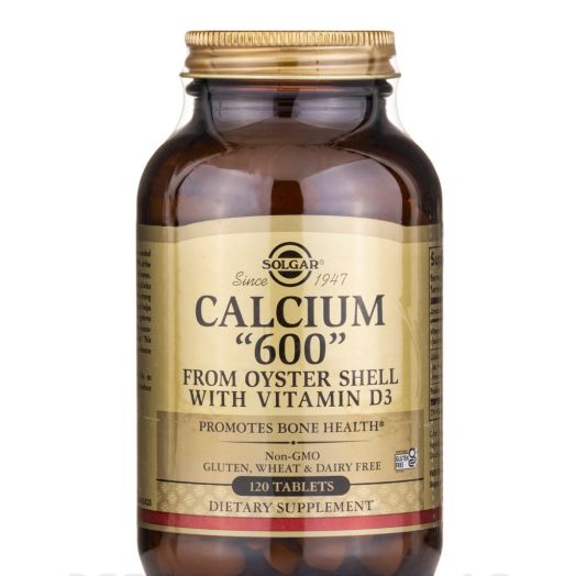 Solgar Vitamin and Herb Calcium 600 (From Oyster Shell with Vitamin D3) - 120 Tablets