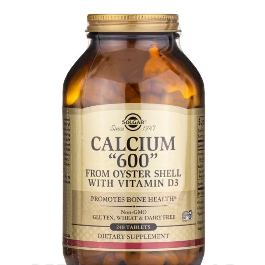 Solgar Vitamin and Herb Calcium 600 (From Oyster Shell with Vitamin D3) - 240 Tablets