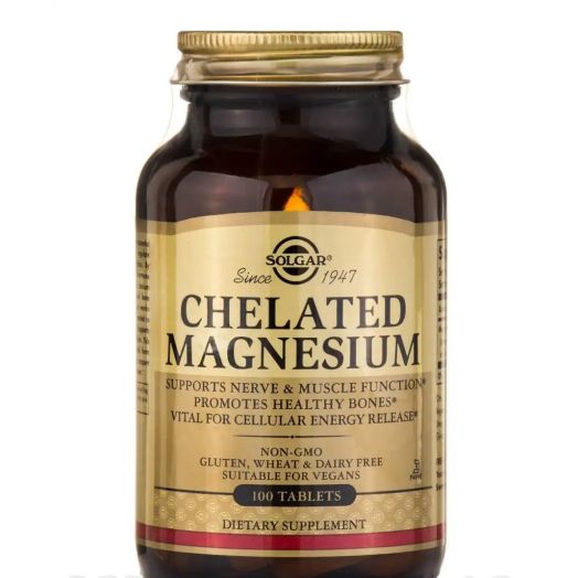Solgar Vitamin and Herb Chelated Magnesium - 100 Tablets