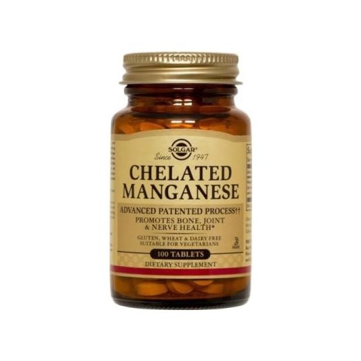Solgar Chelated Manganese 100 Tablets