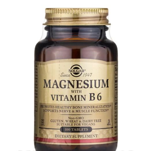 Solgar Vitamin and Herb Magnesium with Vitamin B6 - 100 Tablets