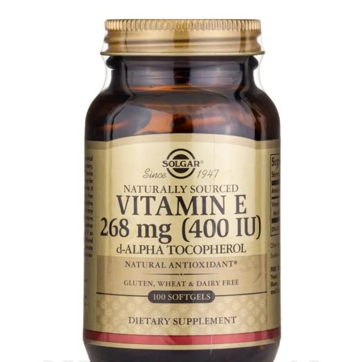 Solgar Vitamin and Herb Vitamin E 268 mg (400 IU) (d-Alpha Tocopherol) - 100 Softgels