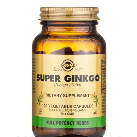 Solgar Vitamin and Herb Super Ginkgo - 120 Vegetable Capsules
