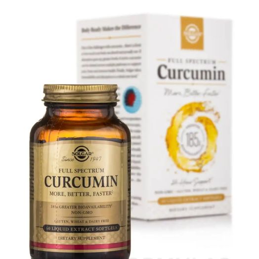 Solgar Vitamin and Herb Full Spectrum Curcumin - 60 Liquid Extract Softgels