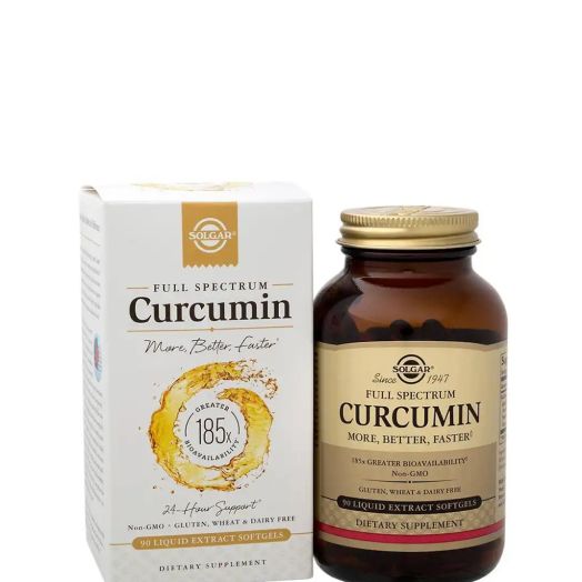 Solgar Vitamin and Herb Full Spectrum Curcumin - 90 Liquid Extract Softgels