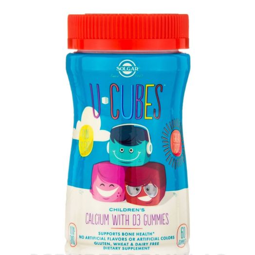 Solgar Vitamin and Herb U-Cubes Children's Calcium with D3 - 60 Gummies