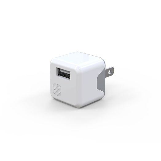 SCOSCHE USBH121MWT SuperCube 12W Single USB Port Wall Charger for ALL USB Devices - White