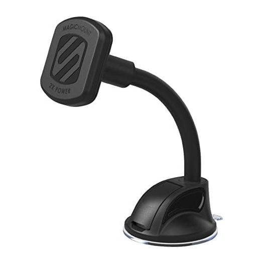 Scosche MAGTHD2 MagicMount XL Magnetic Suction Cup Phone Mount for Car Dash, Window or Flat Surface, Adjustable, Stick Grip Base with Magnet, Black