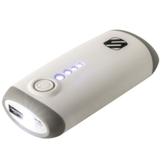 Scosche Pb4400wti Gobat 2-In-1 Usb 4400 Mah Portable Power Pack and LED Flashlight – White