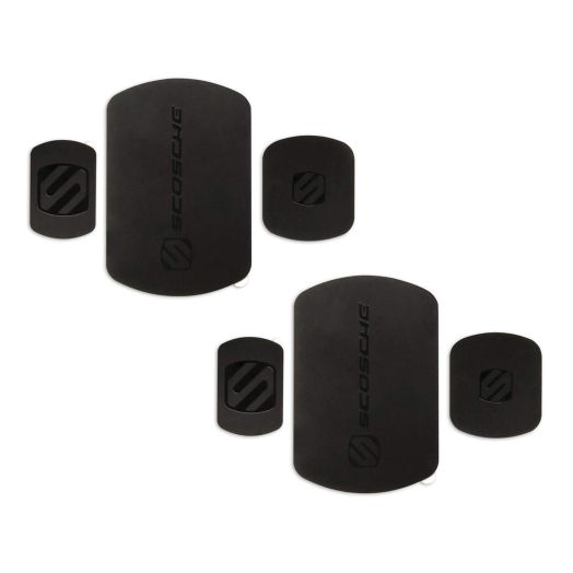 Scosche MRK2PK-UB MagicMount Phone Replacement Plate Kit - for Magnetic Car Phone Mount Holder with Extra Strength Hold, Universal with All Devices, Black, Pack of 2