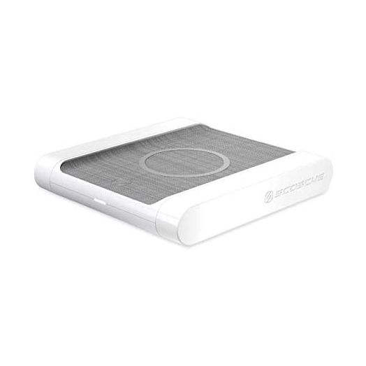 Scosche BLQPWT-XTSP BaseLynx Pad Qi-Certified Modular Wireless Charging Station, White