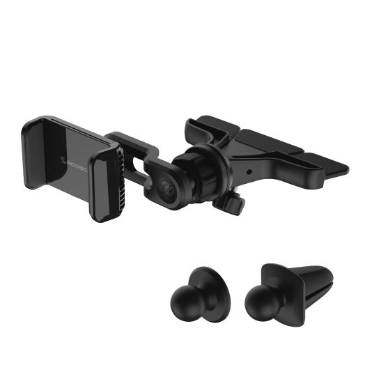 Scosche UH4CDPDV-SP Car Mount 3-in-1 Universal Phone CD/Dash/Vent Mount Kit