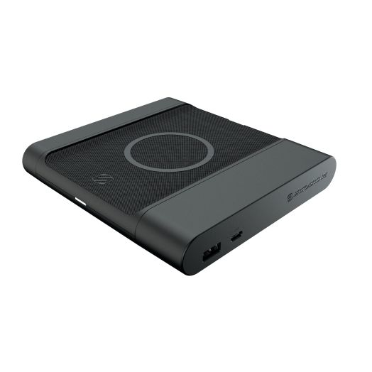 Scosche BLKIT3-SP BaseLynx Qi-Certified Modular Wireless Powering Station Compatible with all Qi, Power Delivery 3.0, standard USB-C or USB-A Device