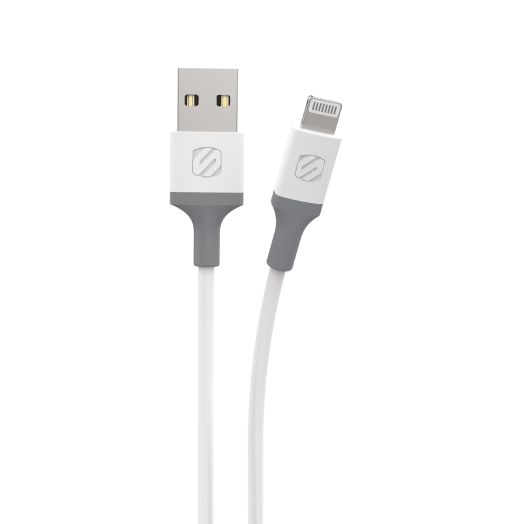Scosche Strikeline USB-A MFi Certified Lightning Sync Cable 4ft White