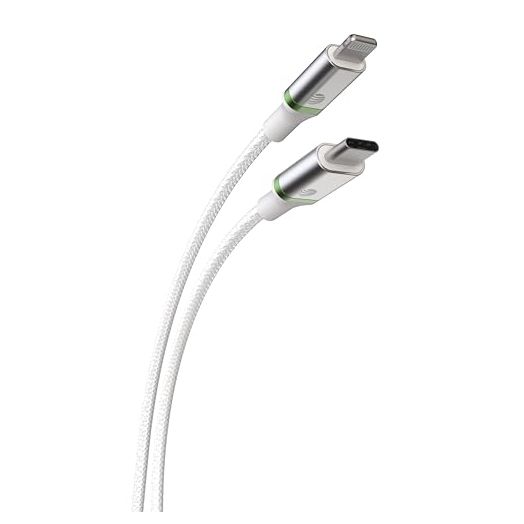 AT&T USB-C to Lightning Fast Charging Cable for Apple iPhone, iPad, Samsung Galaxy, and Google Pixel (White, 6 Ft)