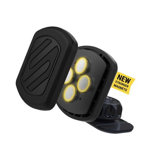 Scosche MXDM Extra Strong MagicMount Magnetic Phone Holder for Car Dashboard, Cell Phone Mount with Extra Strength Magnet and Thicker Metal Plate for Max Hold, Compatible with iPhone and All Devices
