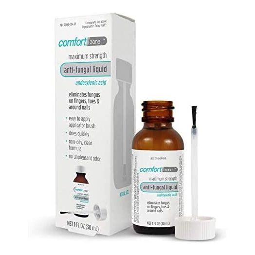 Comfort Zone Anti Fungal Liquid Solution, Eliminates Fungus on Fingers, Toes & Around Nails, 1 FL OZ (30ml)
