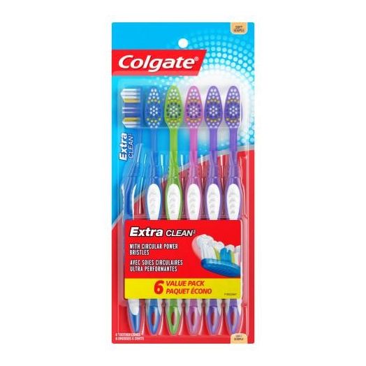 Colgate Extraclean Manual Toothbrush (6 Pack)