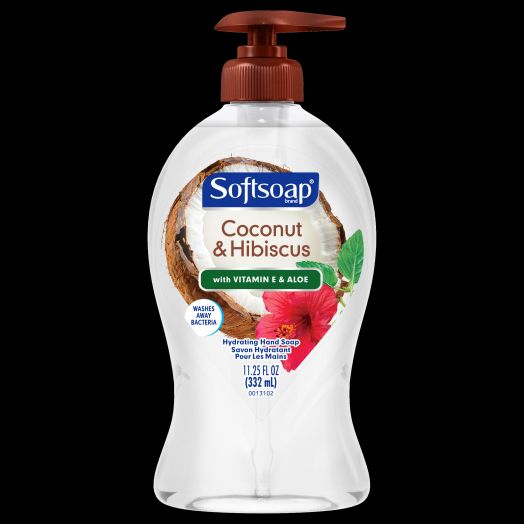 Softsoap Hydrating Liquid Hand Soap, Coconut & Hibiscus, 11.25 Oz
