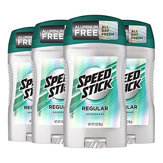 Speed Stick Deodorant for Men, Regular, 3 Ounce (Pack of 4)