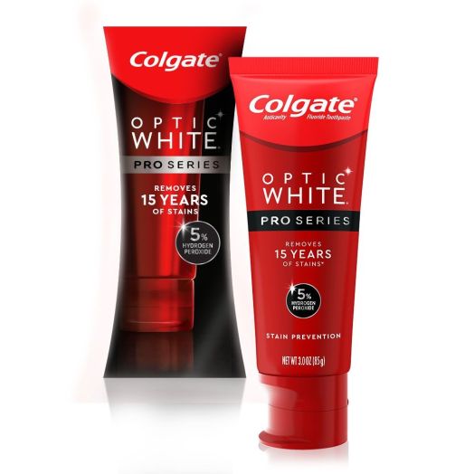 Colgate Optic White Pro Series Whitening Toothpaste with 5% Hydrogen Peroxide, Stain Prevention, 3 Oz Tube | Colgate Palmolive Co
