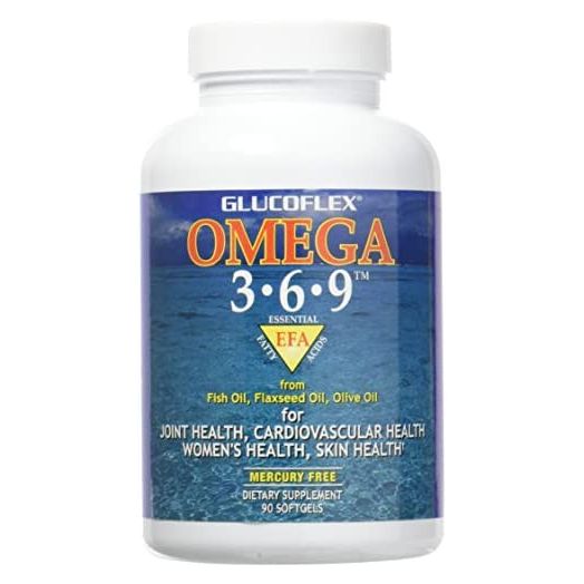 Glucoflex Omega 3-6-9, Omegas from EPA/DHA Fish Oil for Joint Health, 30 servings