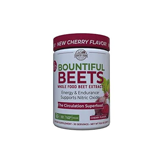 COUNTRY FARMS Bountiful Wholefood Beets Extract Circulation Superfood, 30 Servings (Packaging may vary), White, 10.6 Ounce