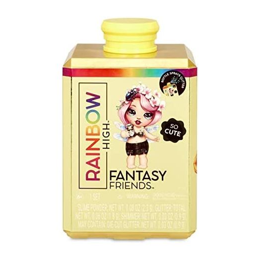 Rainbow Surprise High Fantasy Friends Series 2 – Perfume Bottle Package Really Sprays Glitter and Dolls Spit Slime