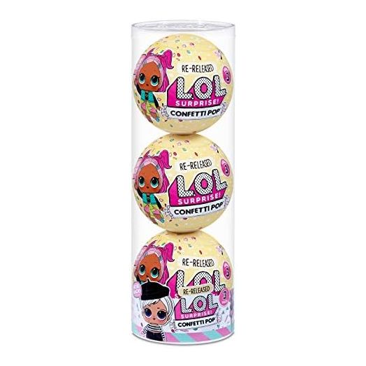 L.O.L. Surprise! Confetti Pop 3 Pack Beatnik Babe – 3 Re-Released Dolls Each